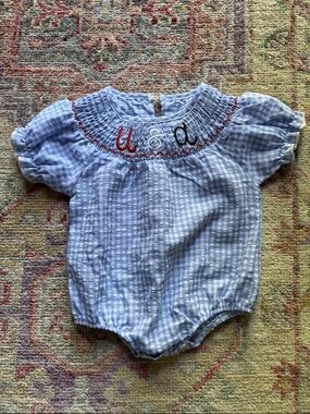 USA 4th of July Baby Outfit 0-3 Months